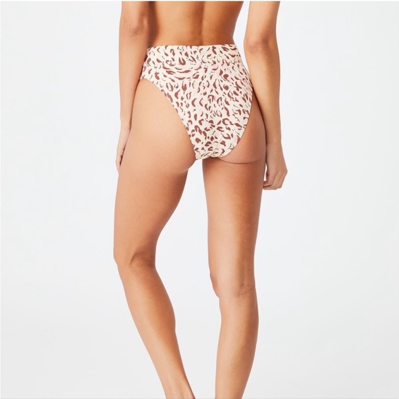 Cotton On Cream Cheetah Print Bikini - Picture 5 of 8